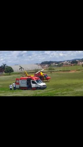 Vítima de acidente na GO 020 entre Pires do Rio e Palmelo é encaminhada para Goiania por helicóptero
