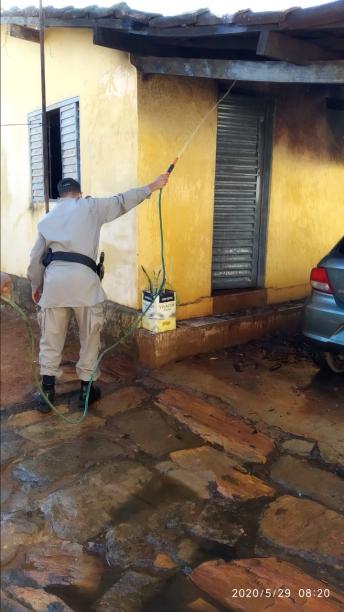 Polícia Militar de Urutaí é acionada para atender ocorrência de incêndio em residência 