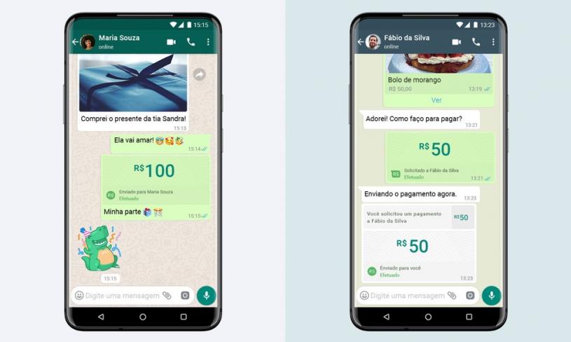 O WhatsApp anunciou nesta segunda-feira (15) o lançamento do recurso de pagamentos por meio do próprio aplicativo 